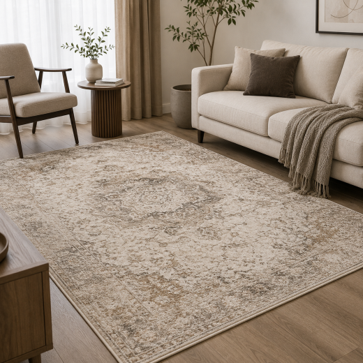 CozyNook Jakarlı Kaymaz Taban Salon Halısı (160x230 cm)