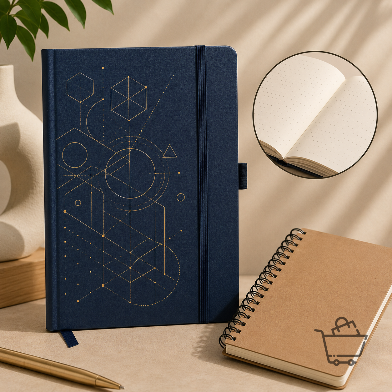 Matrix Bullet Journal Noktalı Çizim ve Not Defteri