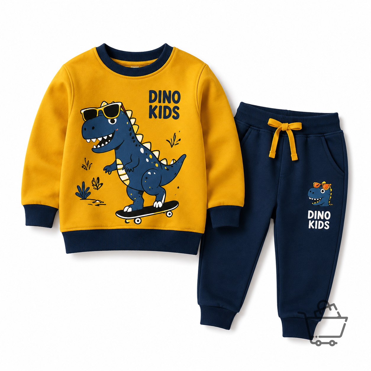 DinoKids Baskılı Çocuk Eşofman Takımı