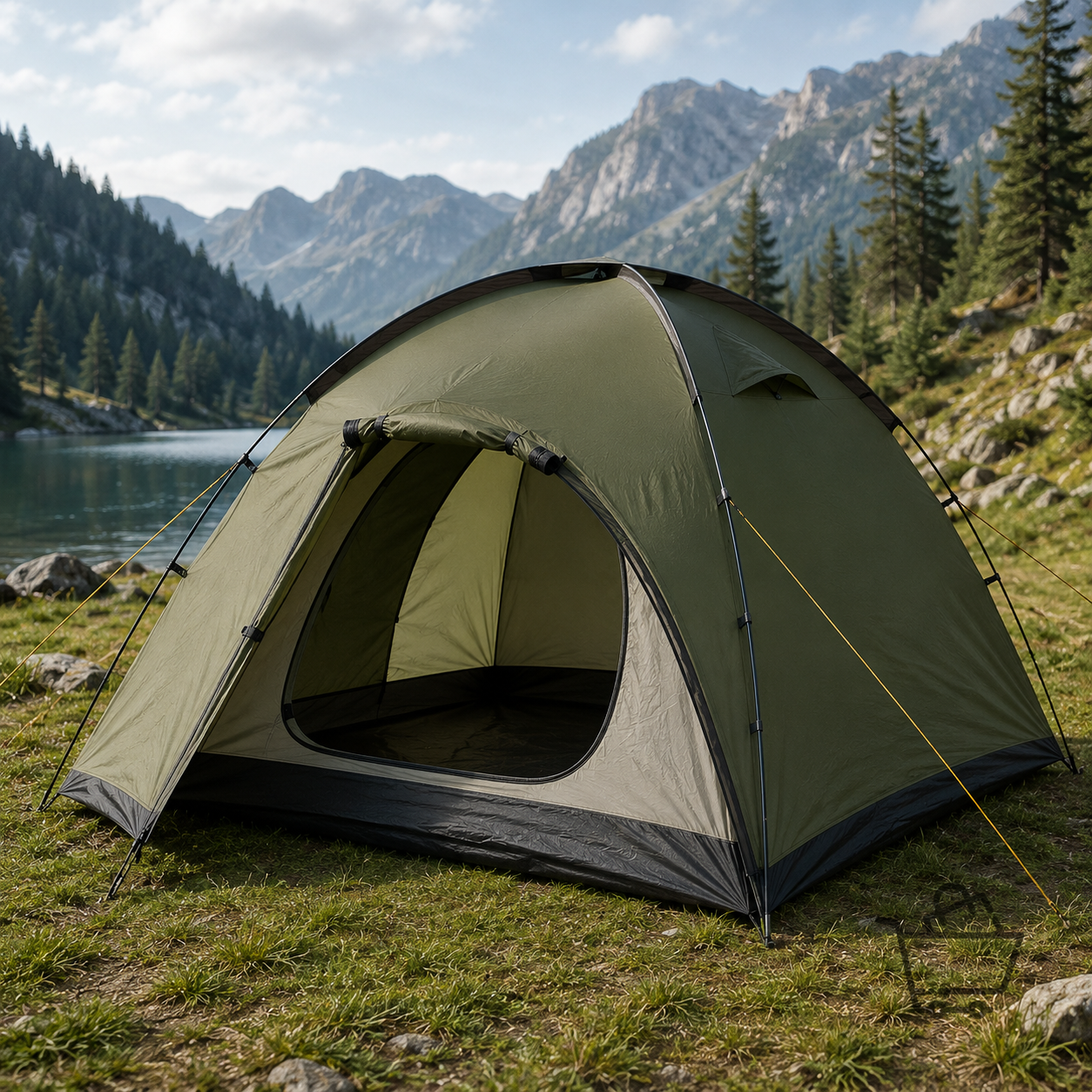 CampOut 3 Kişilik Çift Katmanlı Su Geçirmez Kamp Çadırı