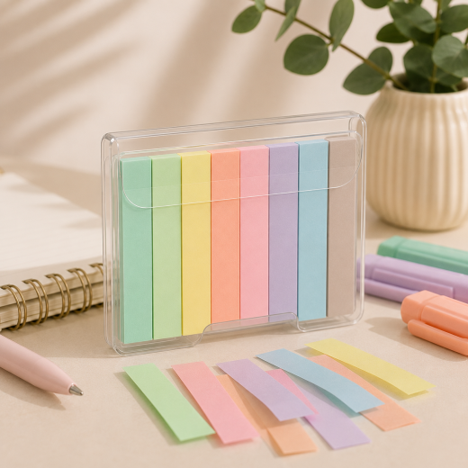 MemoBright Pastel Renkli Neon Şerit İndeks Yapışkanlı Not Kağıdı