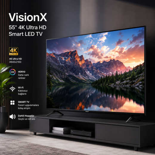 VisionX 55" 4K Ultra HD Smart LED TV