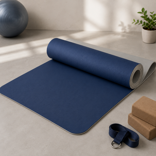 EcoMat 6 mm TPE Çift Renkli Kaymaz Yoga ve Pilates Matı