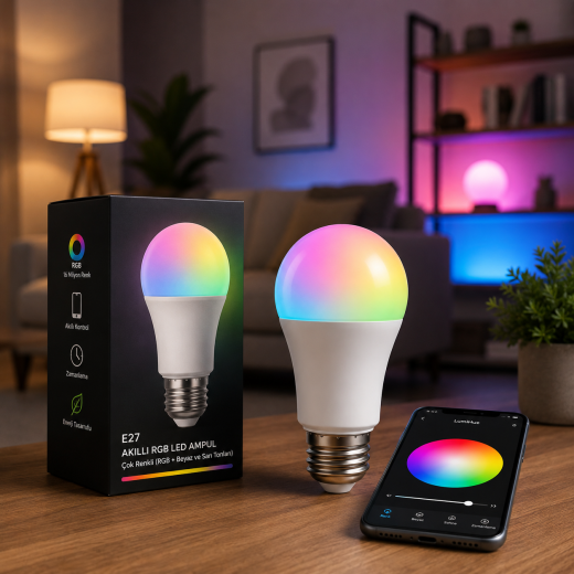 LumiHue E27 Akıllı RGB LED Ampul
