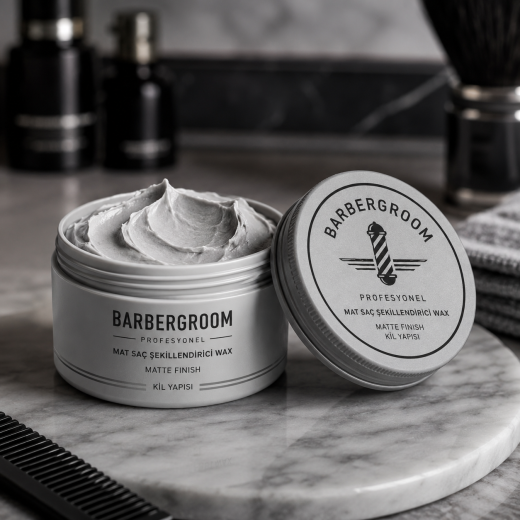 BarberGroom Profesyonel Mat Saç Şekillendirici Wax