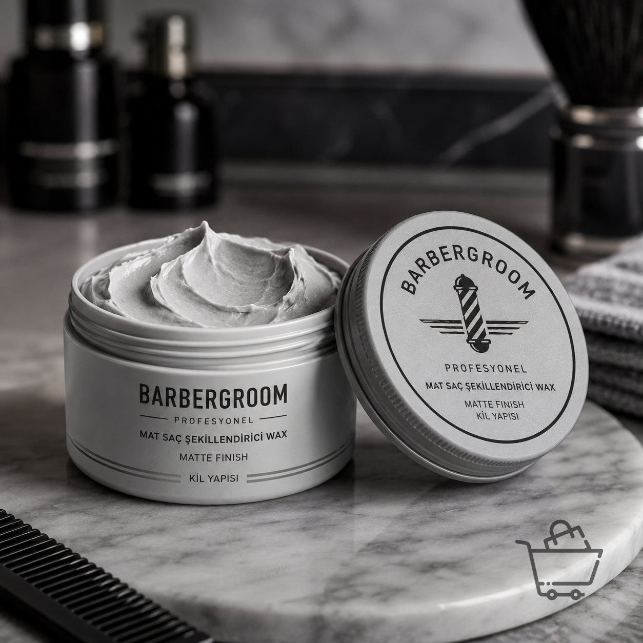 BarberGroom Profesyonel Mat Saç Şekillendirici Wax