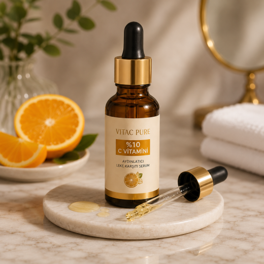 VitaC Pure %10 C Vitamini Aydınlatıcı Leke Karşıtı Serum