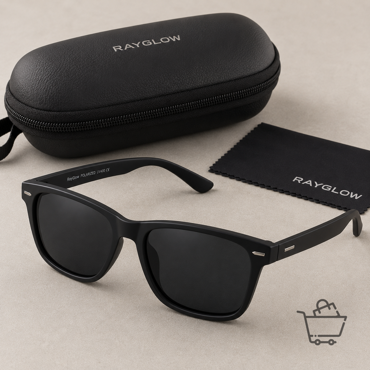 RayGlow Polarize Camlı Unisex Güneş Gözlüğü