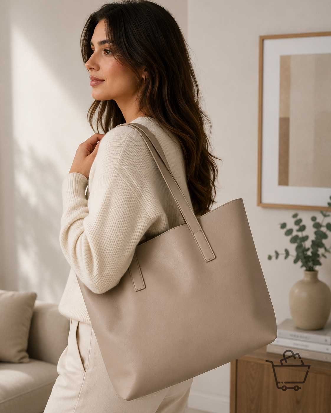 Minimal Tote Omuz Çantası