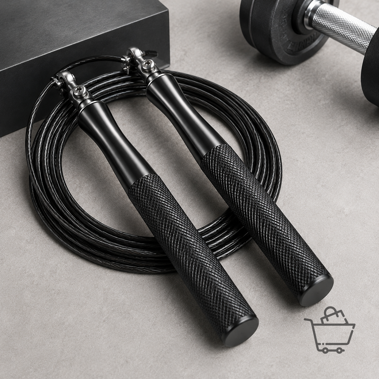 SpeedRope Rulmanlı Ayarlanabilir Çelik Atlama İpi
