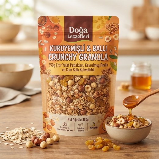Kuruyemişli & Ballı Crunchy Granola 350g