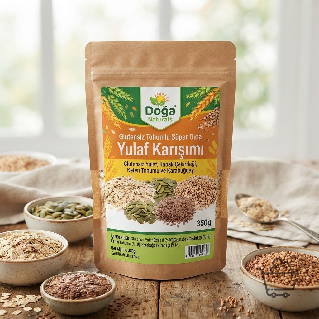 Glutensiz Tohumlu Süper Gıda Yulaf Karışımı 350g