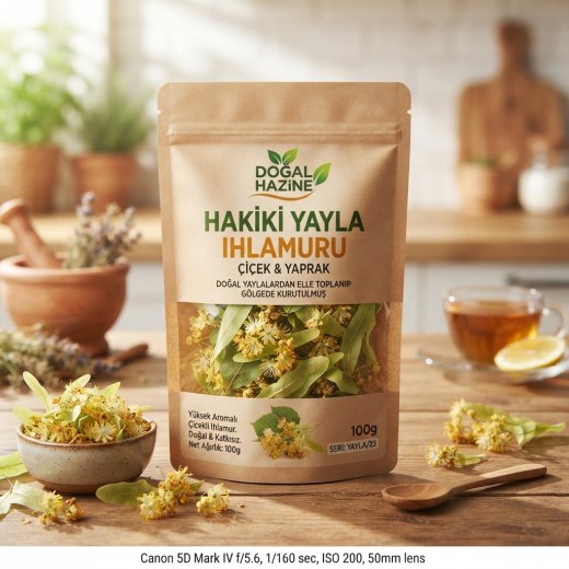 Hakiki Yayla Ihlamuru Çiçek & Yaprak 100g