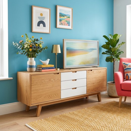 Minimalist Nordic Ahşap Konsol & TV Ünitesi