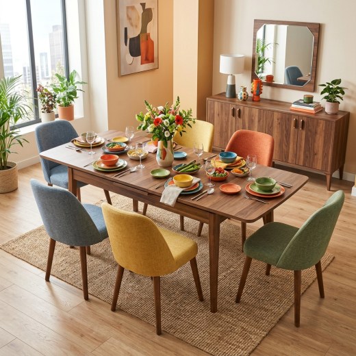 Firenze Modern Açılır Yemek Odası Takımı