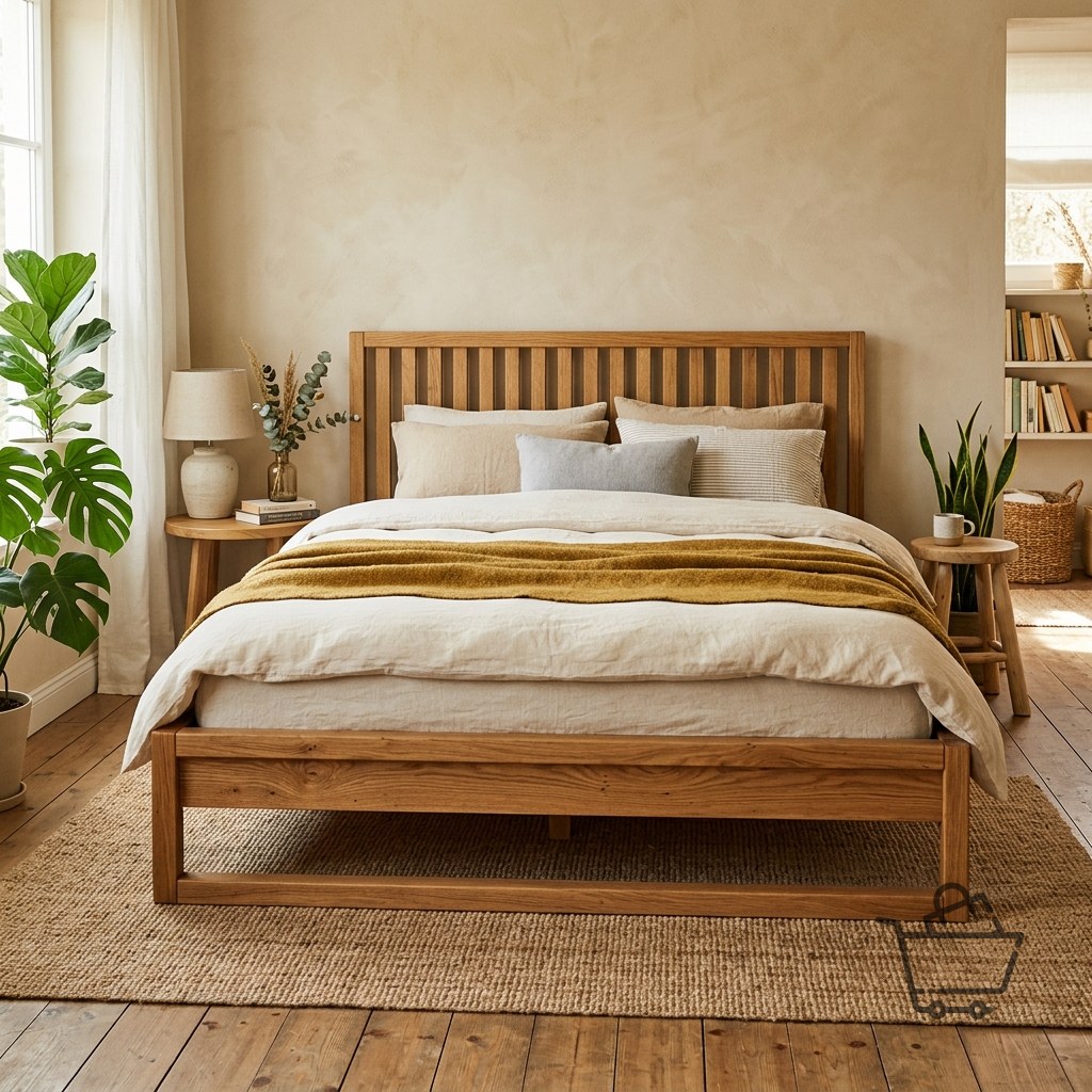 Loft Masif Ahşap Karyola