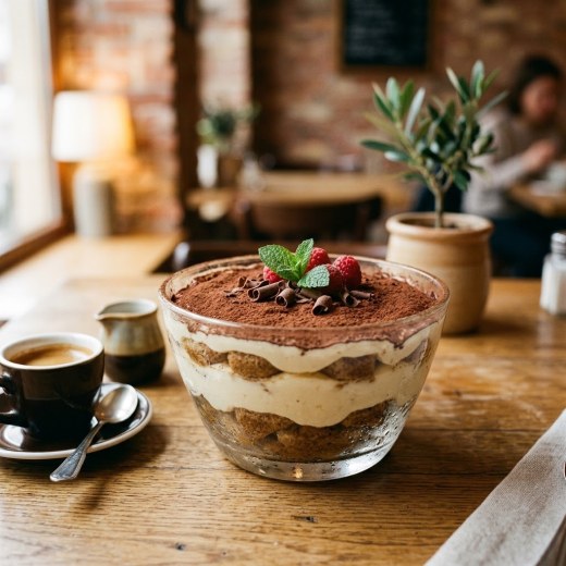 Klasik İtalyan Tiramisu (Cam Kasede)