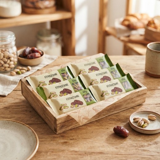 Antep Fıstıklı Fit Hurma Bar (40 gr x 6 Adet)