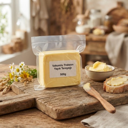 Vakumlu Trabzon Yayık Tereyağı (500 gr)