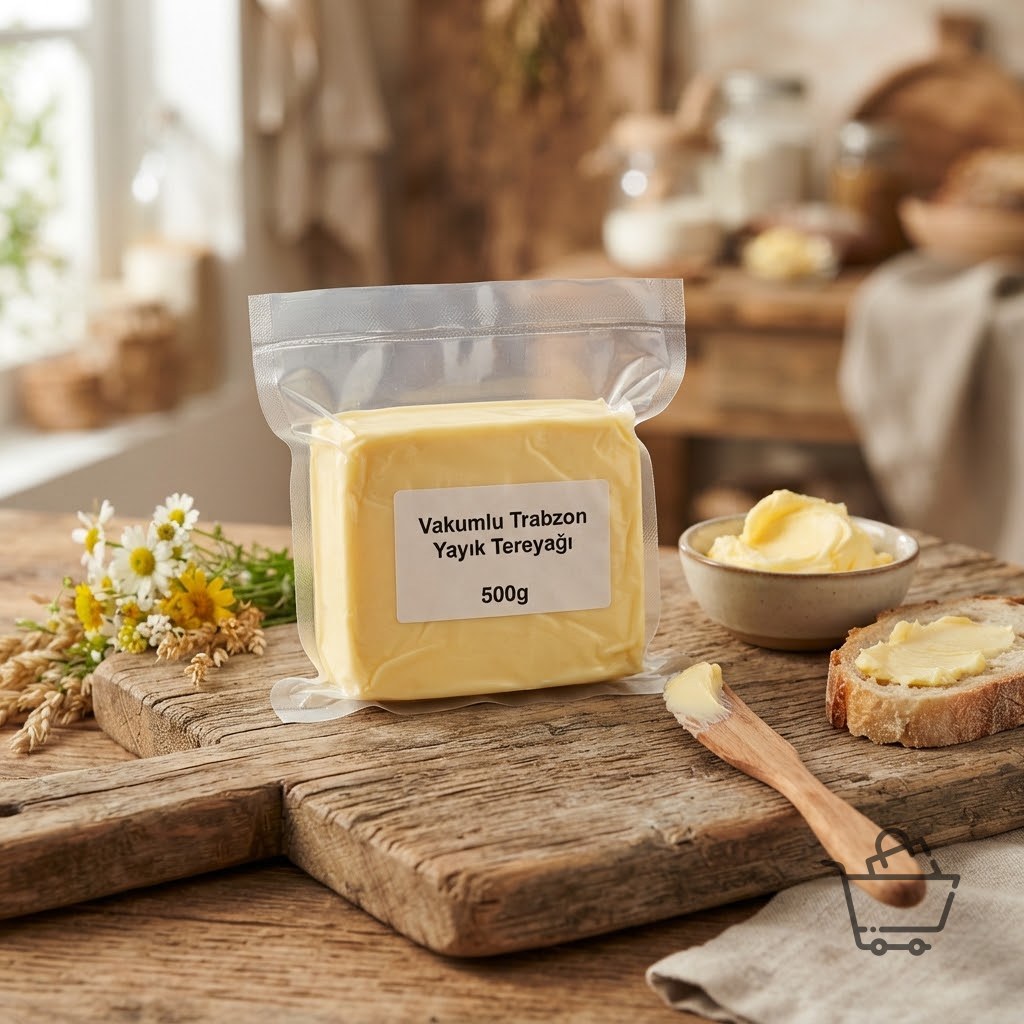 Vakumlu Trabzon Yayık Tereyağı (500 gr)