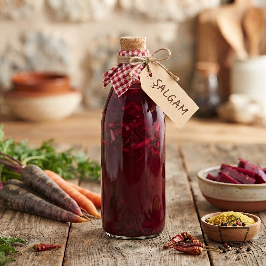 Doğal Saf Ev Yapımı Şalgam Suyu (Acılı - 1 Litre)
