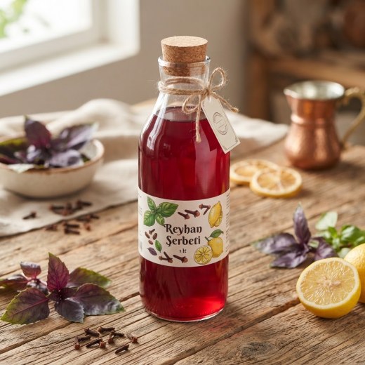 Geleneksel Reyhan Şerbeti (1 Litre)