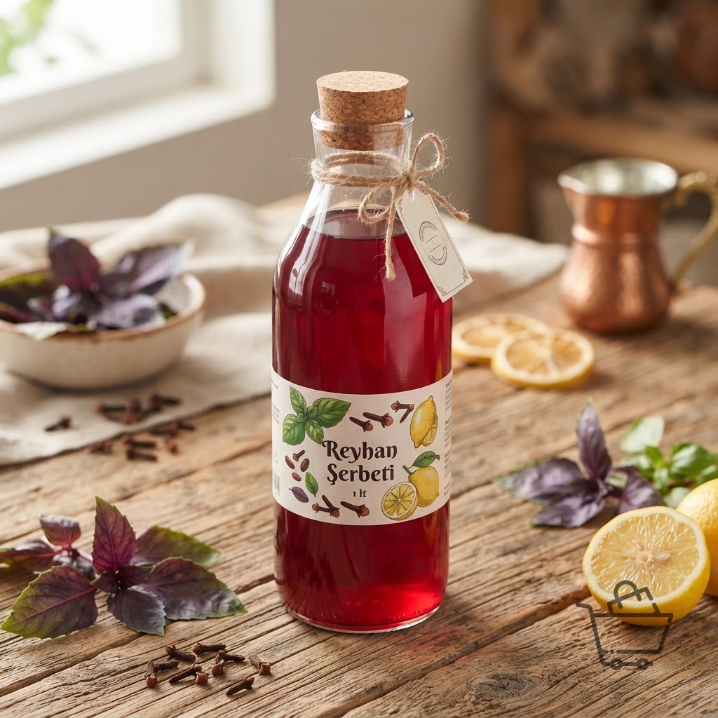 Geleneksel Reyhan Şerbeti (1 Litre)