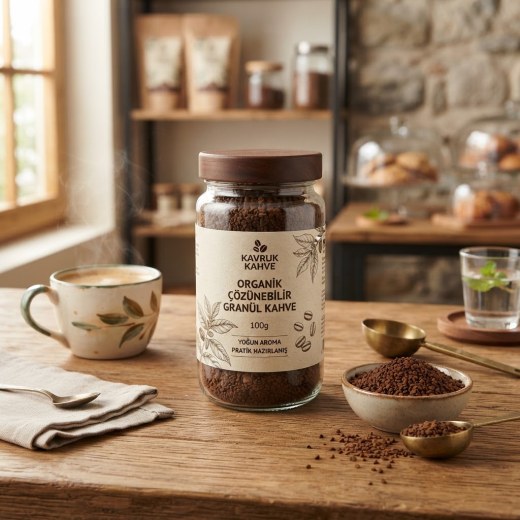 Organik Çözünebilir Granül Kahve (100 gr)