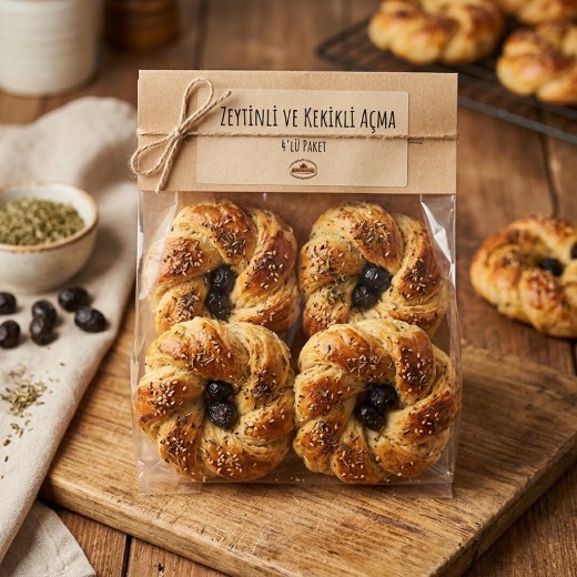 Zeytinli Ve Kekikli Açma (4'lü Paket)