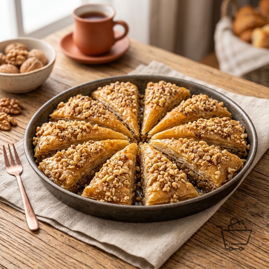 Cevizli Ev Ev Havuç Dilim Baklava (Kg)