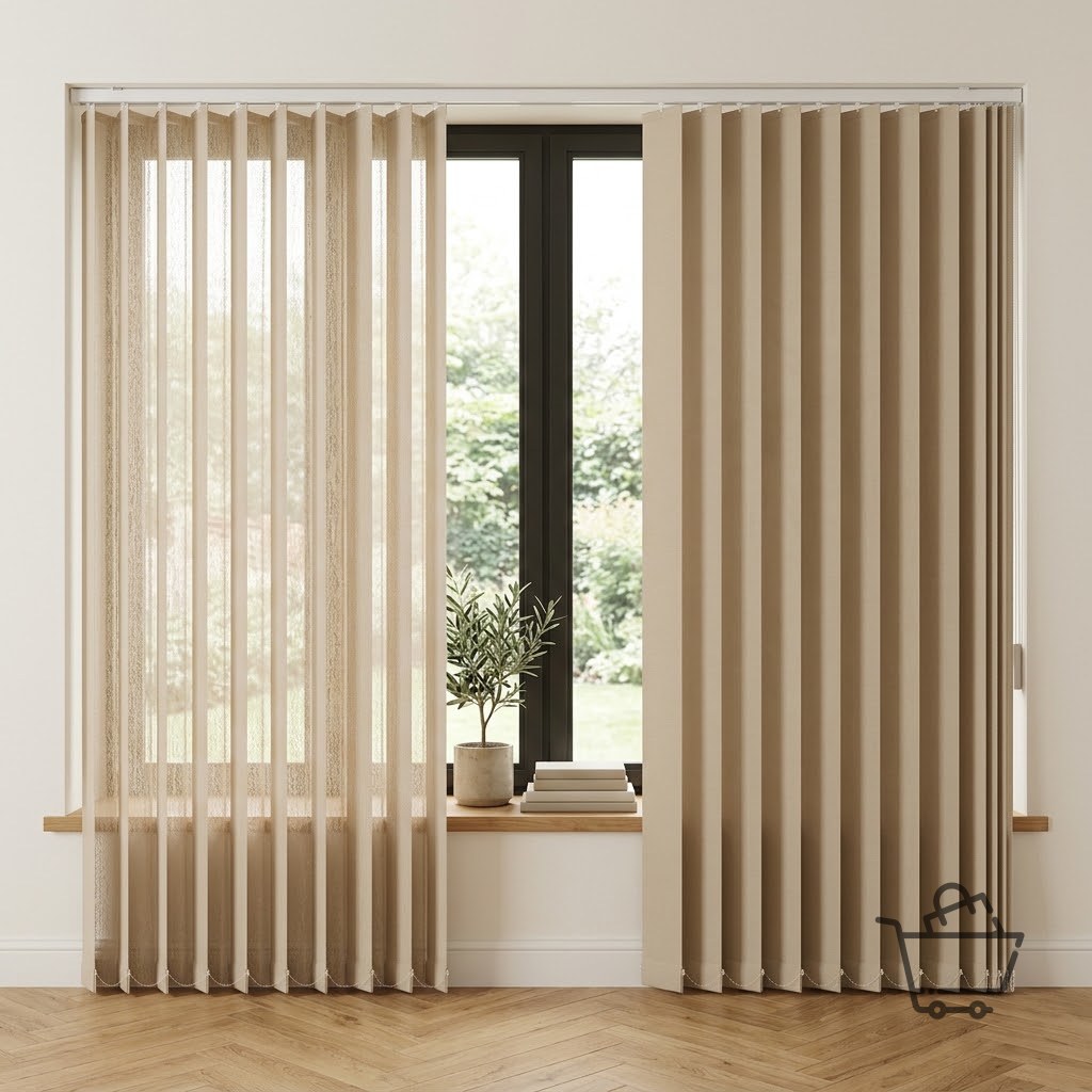 Veri Shade Vertical Sheer Blind - Beige