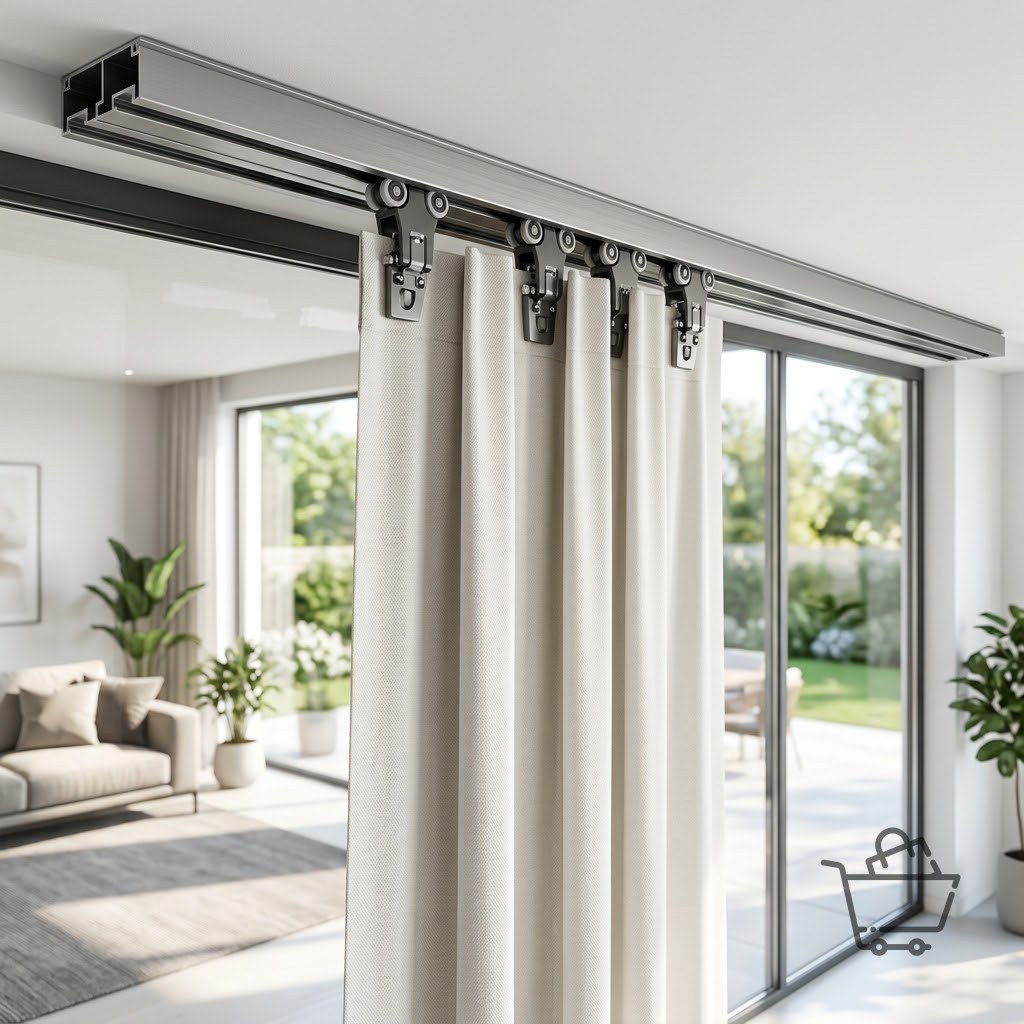 Panel Glide Blind Track System - Anodized
