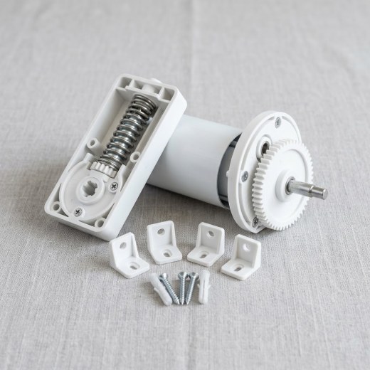 Roller Blind Mechanism Side Brackets - White