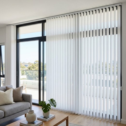 Fabric Vertical Blind 127mm - White