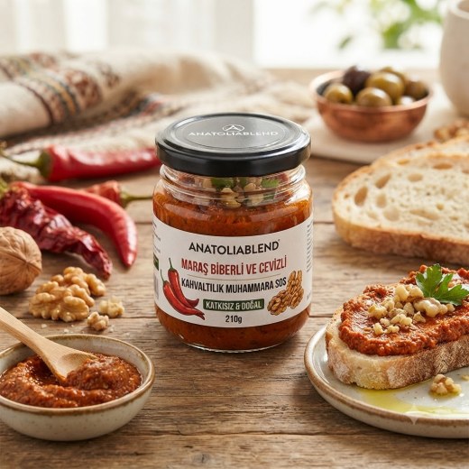 AnatoliaBlend Maraş Biberli ve Cevizli Kahvaltılık Muhammara Sos