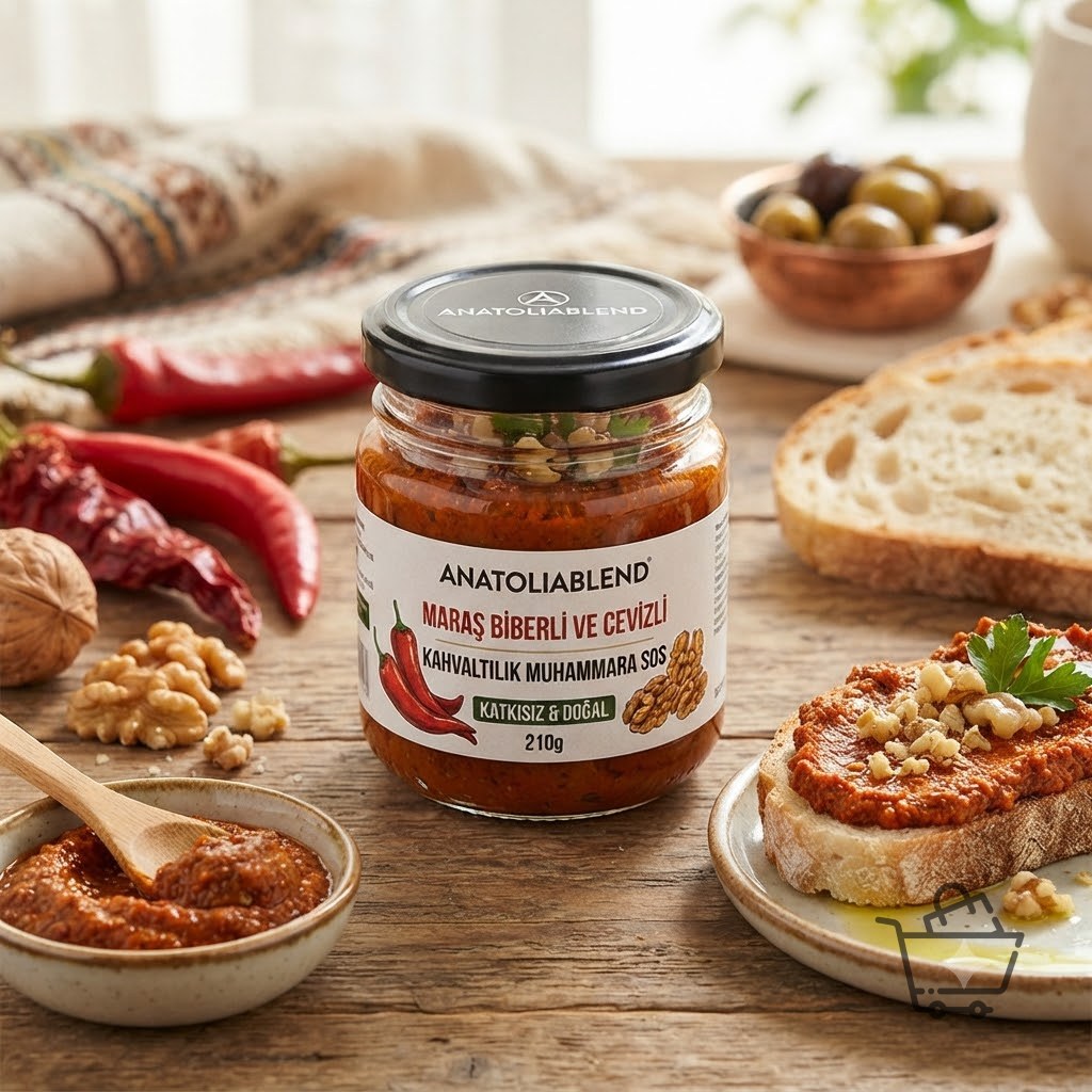 AnatoliaBlend Maraş Biberli ve Cevizli Kahvaltılık Muhammara Sos