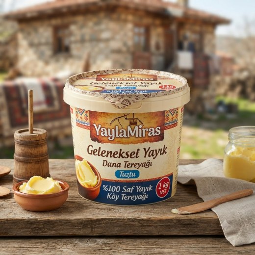 YaylaMiras Geleneksel Yayık Dana Tereyağı (Tuzlu)