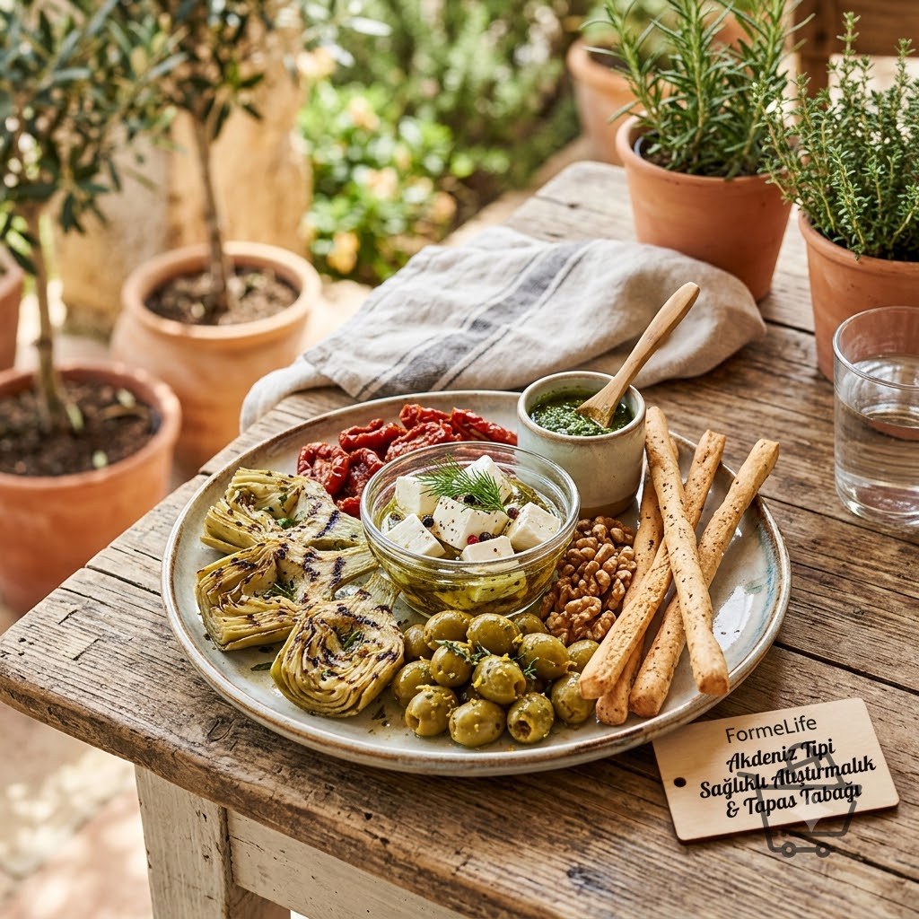 FormeLife Akdeniz Tipi Sağlıklı Atıştırmalık & Tapas Tabağı