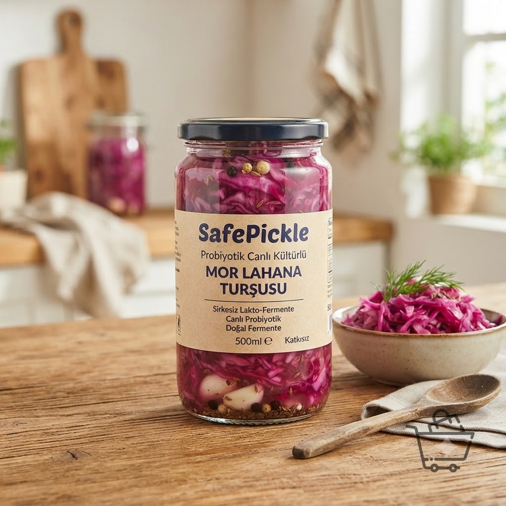 SafePickle Probiyotik Canlı Kültürlü Mor Lahana Turşusu