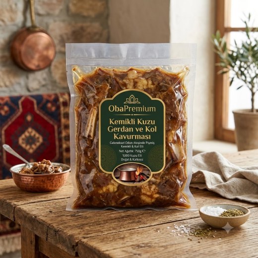 ObaPremium Kemikli Kuzu Gerdan ve Kol Kavurması