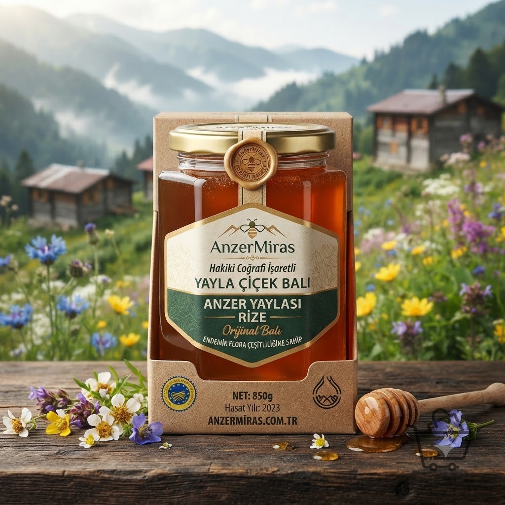 AnzerMiras Hakiki Coğrafi İşaretli Yayla Çiçek Balı