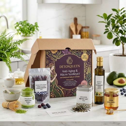 DetoxQueen Anti-Aging & Hücre Yenileyici Antioksidan Sağlık Kutusu