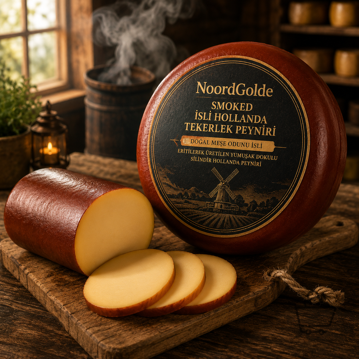 NoordGolde Smoked İsli Hollanda Tekerlek Peyniri