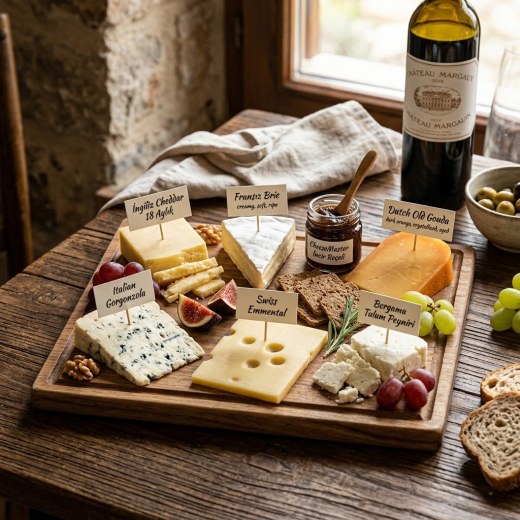 CheeseMaster Dünya Peynirleri Gurme Tadım Tabağı