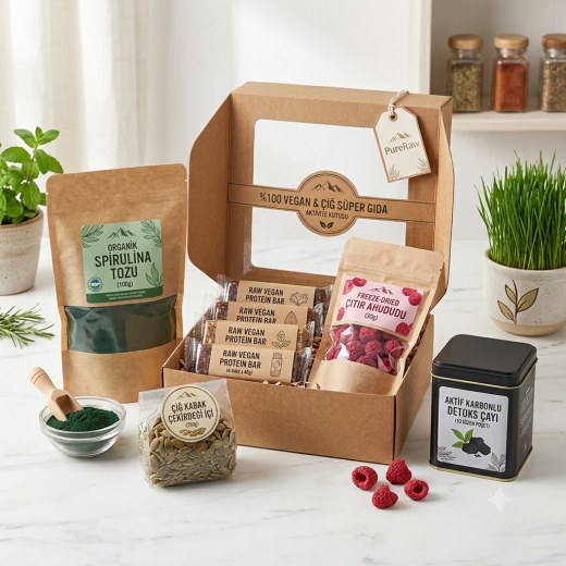 PureRaw %100 Vegan ve Çiğ (Raw) Süper Gıda Aktivite Kutusu