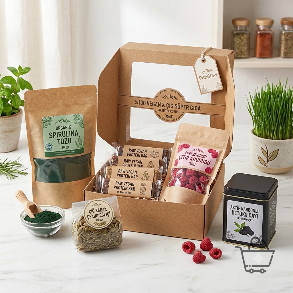 PureRaw %100 Vegan ve Çiğ (Raw) Süper Gıda Aktivite Kutusu