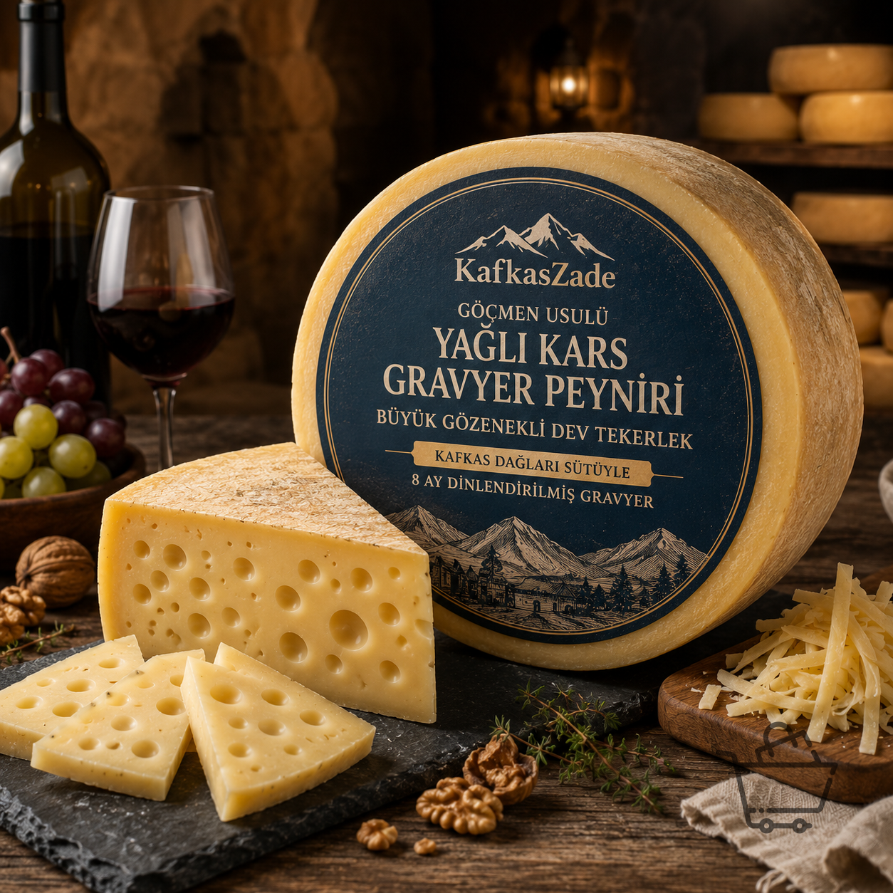 KafkasZade Göçmen Usulü Yağlı Kars Gravyer Peyniri