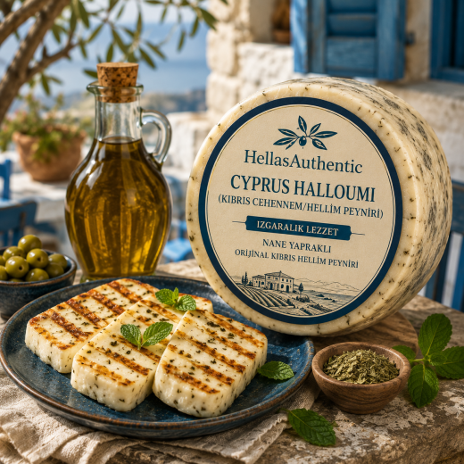 HellasAuthentic Cyprus Halloumi (Kıbrıs Cehennem/Hellim Peyniri)