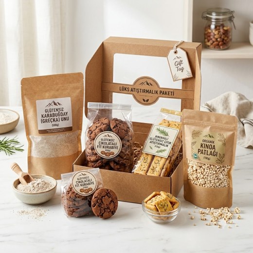 GlutenFree Çölyak Dostu %100 Glütensiz Lüks Atıştırmalık Paketi