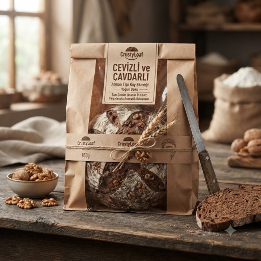 CrustyLoaf Cevizli ve Çavdarlı Alman Tipi Köy Ekmeği